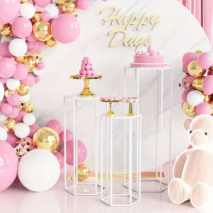 3-Piece Hex Pedestals