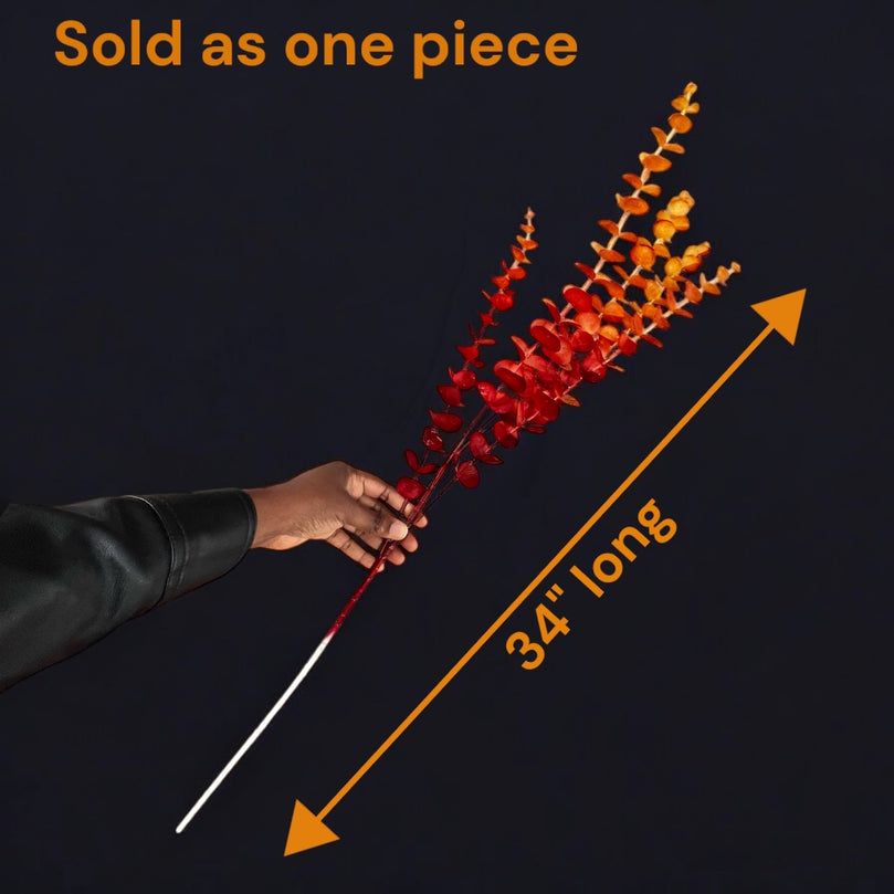 Fake Eucalyptus Stems - Artificial Greenery Leaves For Decor