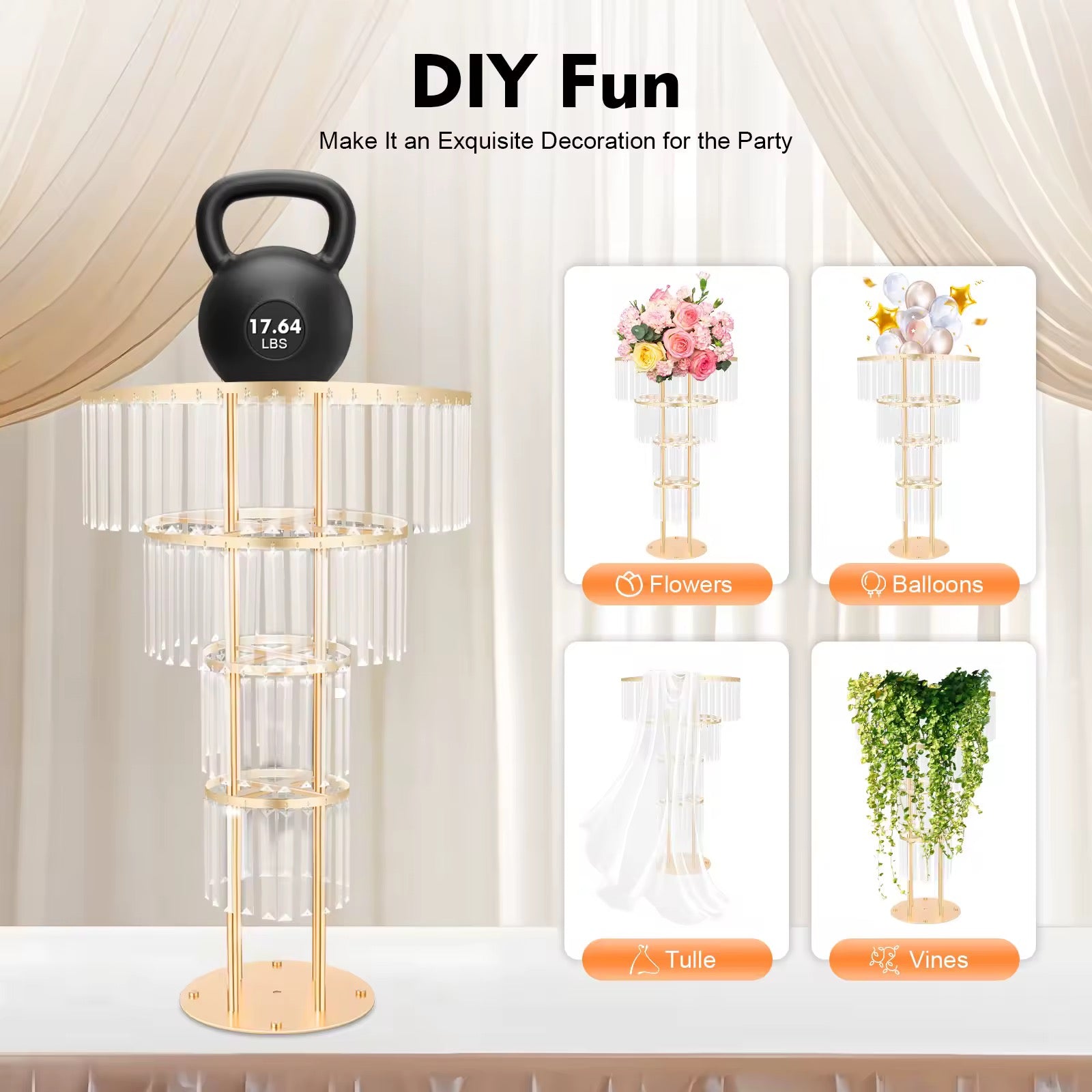 Luxe Crystal Centerpiece