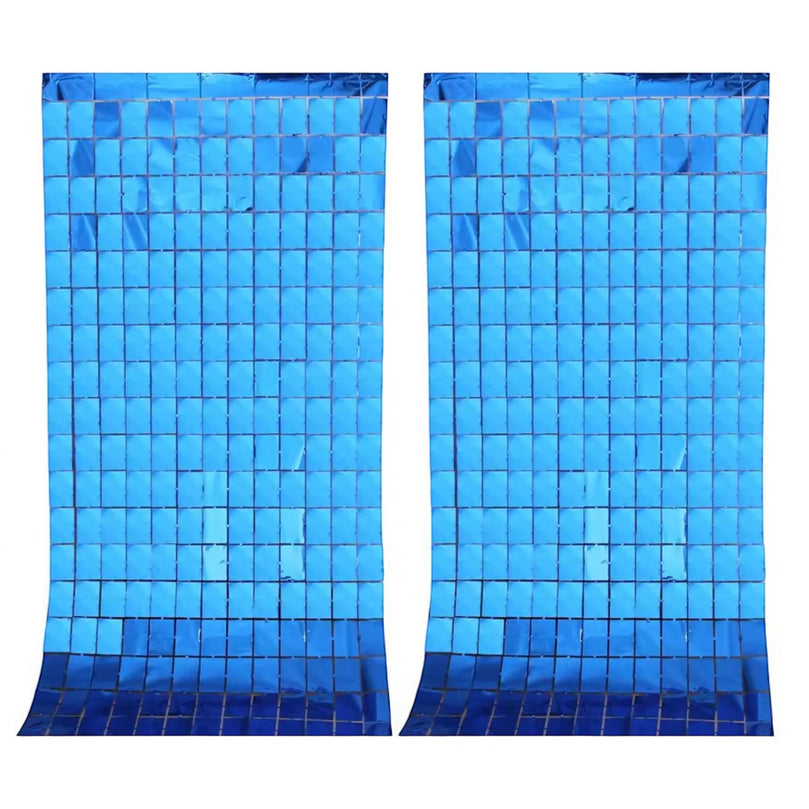 Birthday Party Shimmer Wall Curtains 2-Pack