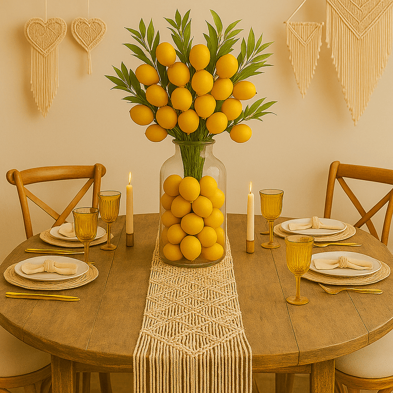 Artificial Lemon Branches