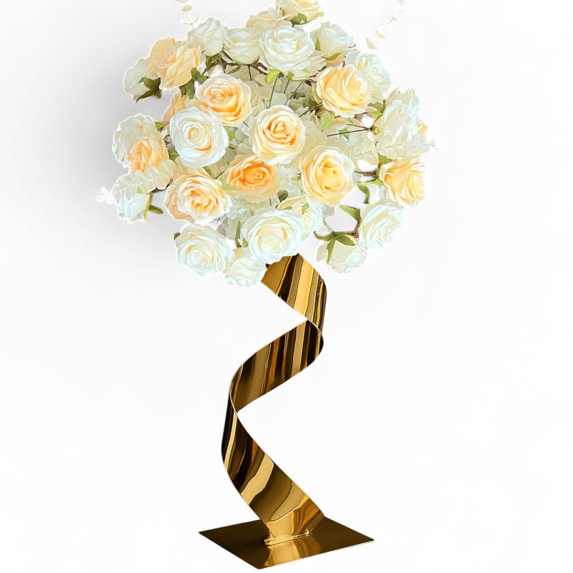 Spiral Centerpiece Rental For Wedding and Party Table Decor