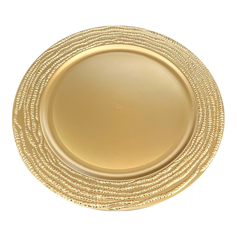 GRAIN Gold Charger Plates 6-Pack