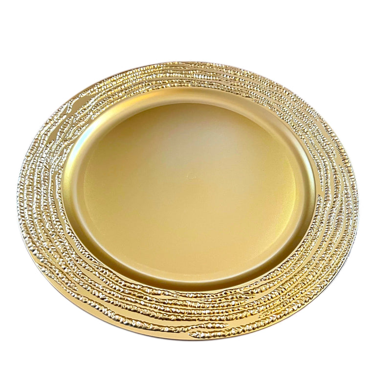 GRAIN Gold Charger Plates 6-Pack