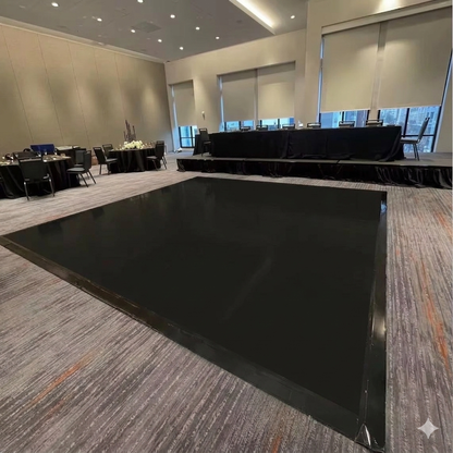Black Dance Floor For Wedding - Vinyl Wrap Service in MA