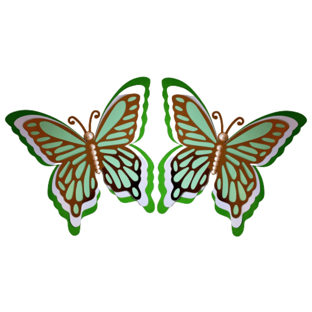 Large 3D Colorful Butterfly Wall Decor 5-Piece