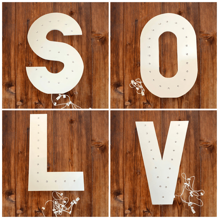 Large Flat Marquee Lighted Numbers & Letters