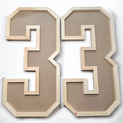 Large Wooden Numbers and Letters - 4FT Tall for Custom Decor