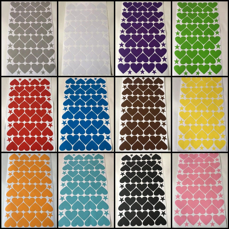 Little Hearts Kids Rooms Wall Decor Stickers