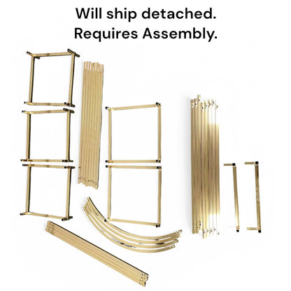 Lumis Wedding Backdrop Stand - Shiny Gold 3D Venue Arches