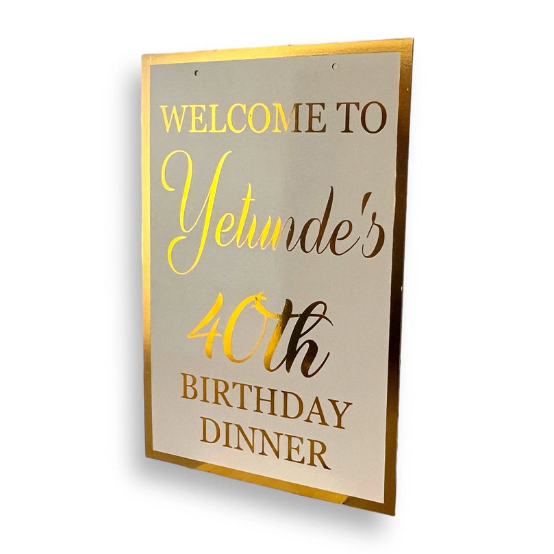 Personalized 20 x 30" Wedding Welcome Sign