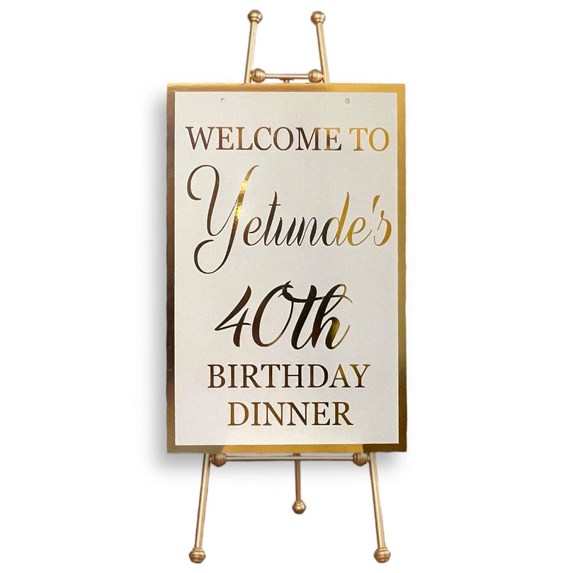 Personalized 20 x 30" Wedding Welcome Sign