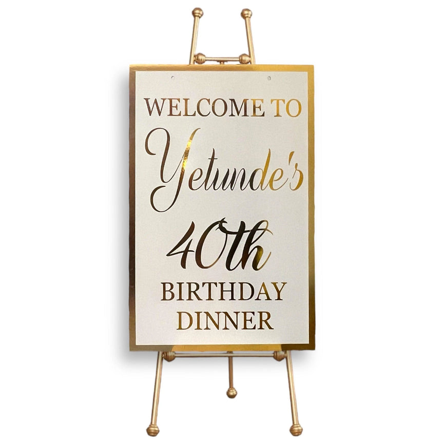 Personalized 20 x 30" Wedding Welcome Sign