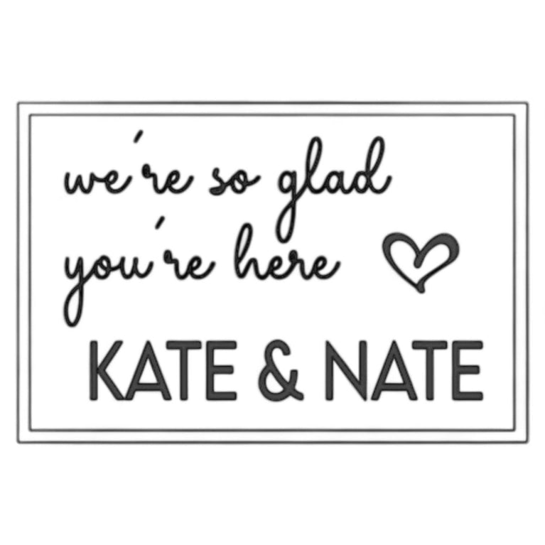 Personalized 20 x 30" Wedding Welcome Sign