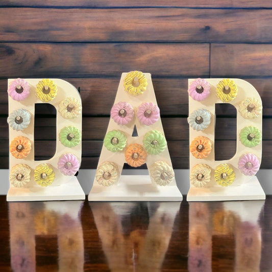 Personalized "DAD" Donut Wall - Father's Birth Day Treat Stand