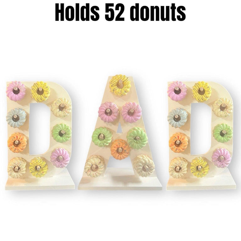 Personalized "DAD" Donut Wall - Father's Birth Day Treat Stand