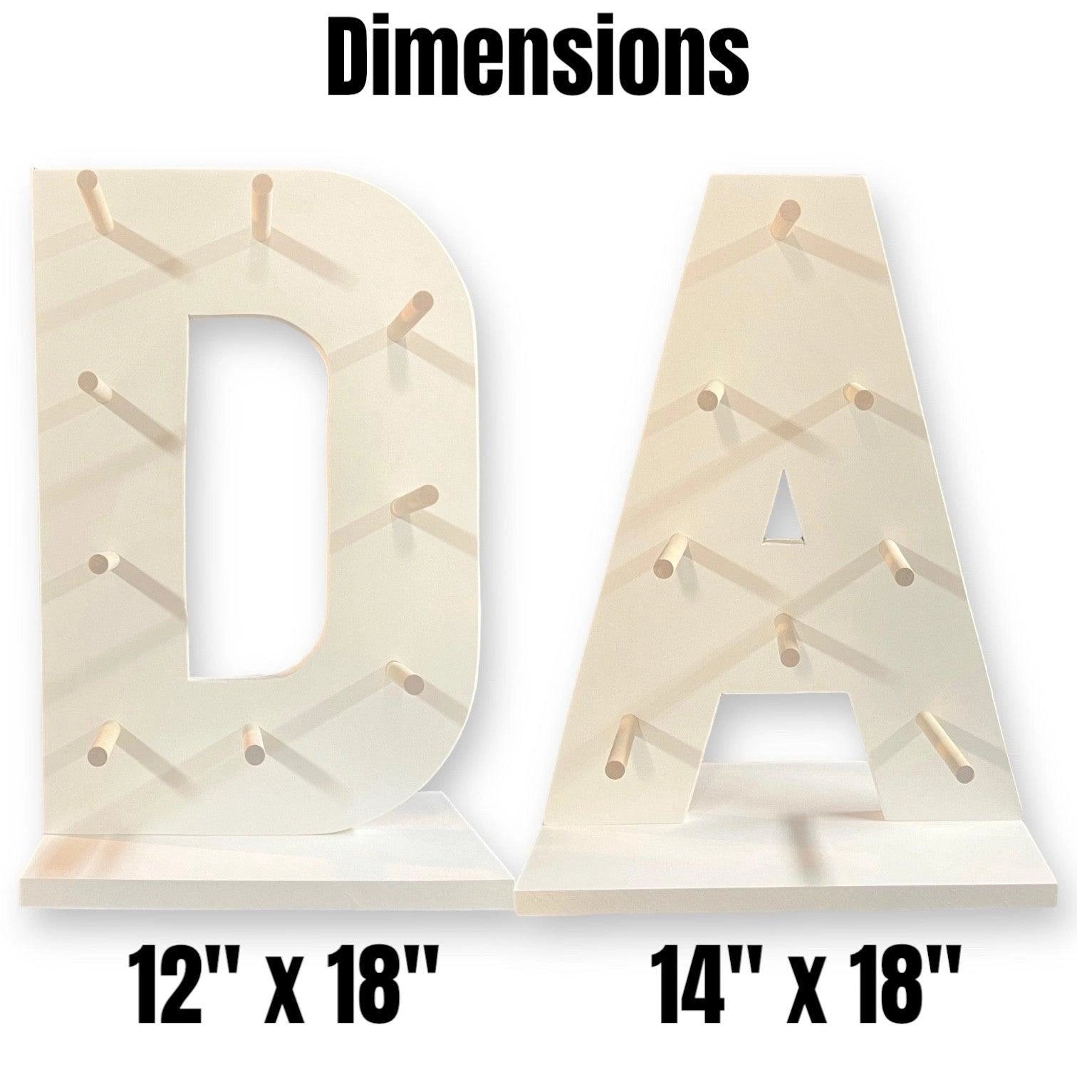 Personalized "DAD" Donut Wall - Father's Birth Day Treat Stand