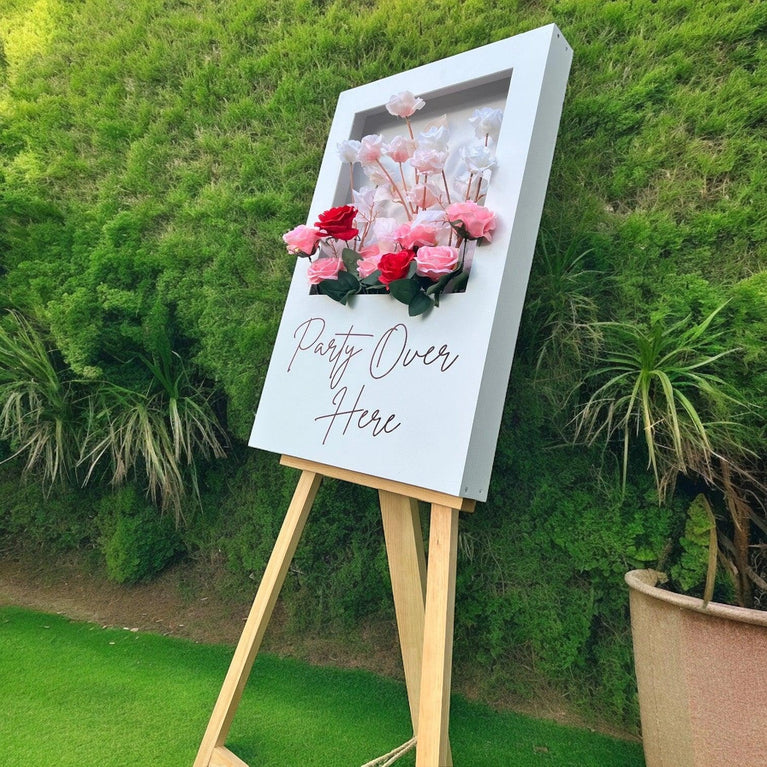 Personalized Wooden Flower Box Wedding Party Welcome Sign