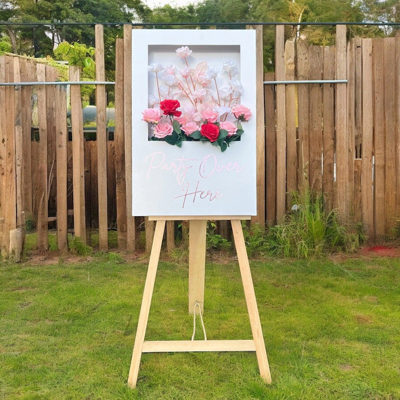 Personalized Wooden Flower Box Wedding Party Welcome Sign