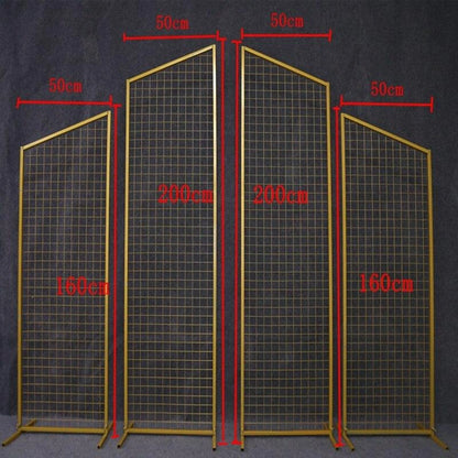 Rocket 4-Piece Geometric Grid Wedding Backdrop