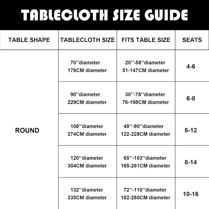 Round Tablecloth 120" Polyester White for Rent