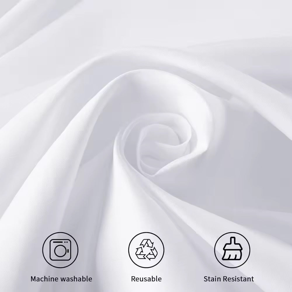 Round Tablecloth 120" Polyester White for Rent