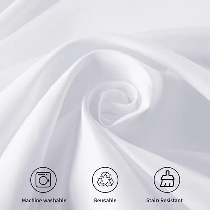 Round Tablecloth 120" Polyester White for Rent