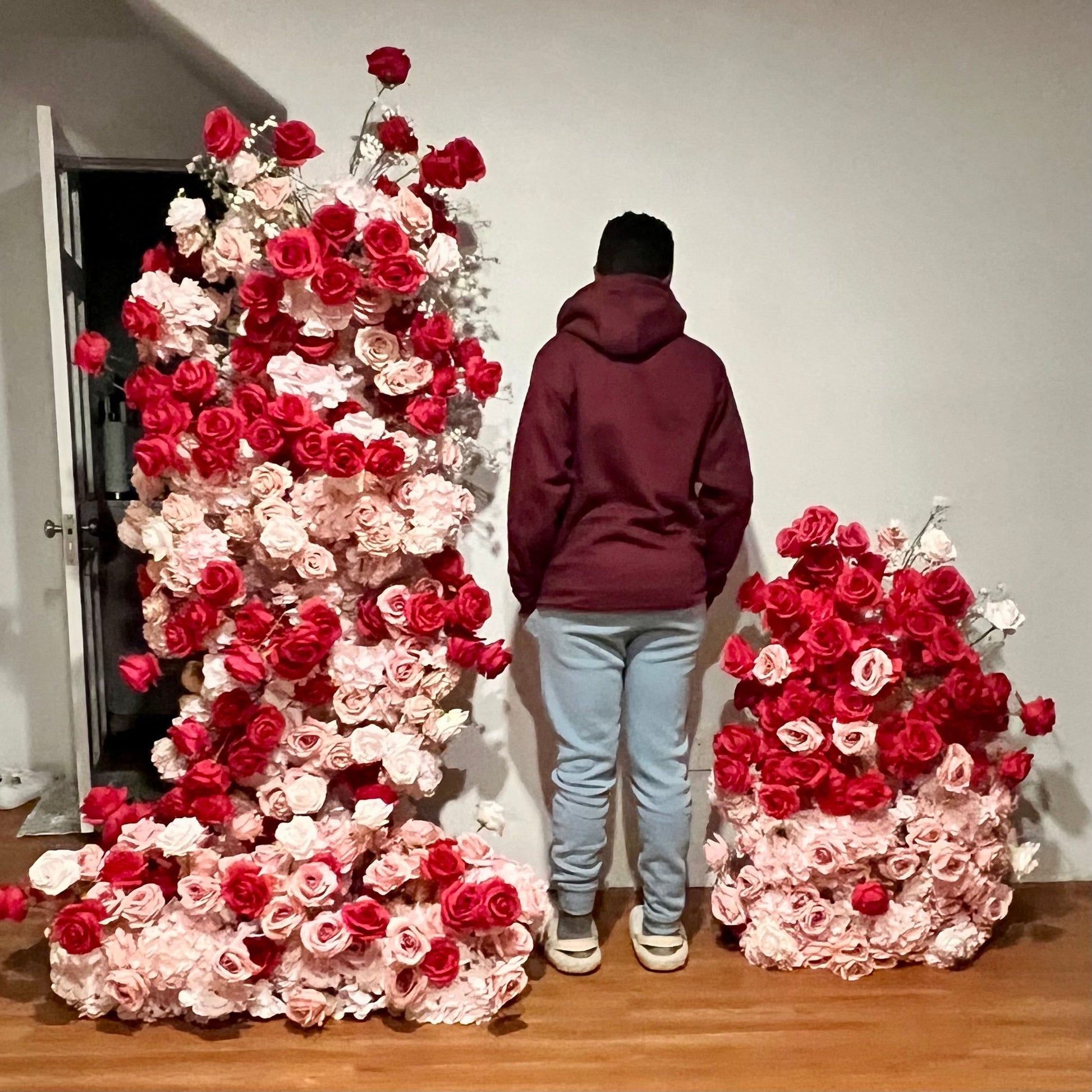 Ruby Rose Flower Arrangement For Rent | Wedding Decor in MA