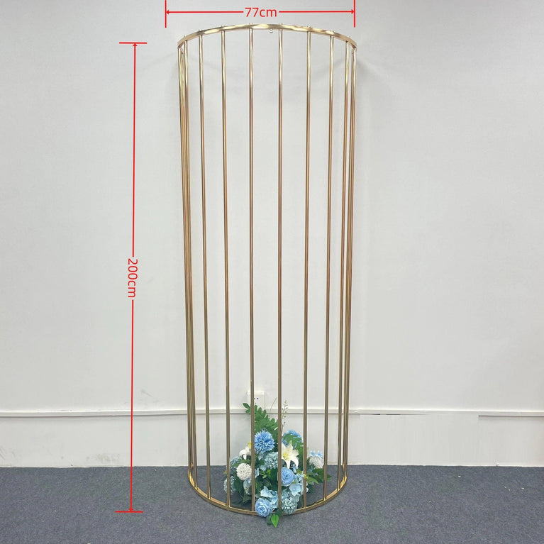 Shiny Gold Fencing Wedding Backdrop Decor Prop