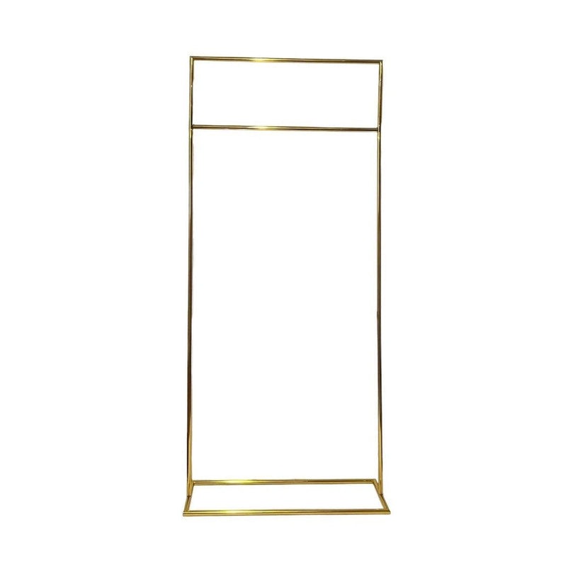 Shiny Gold Square Wedding Poster Backdrop Stand