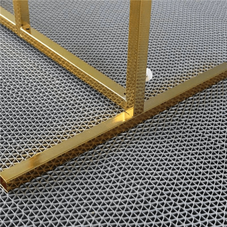 Shiny Gold Window Wedding Arch Backdrop Stand