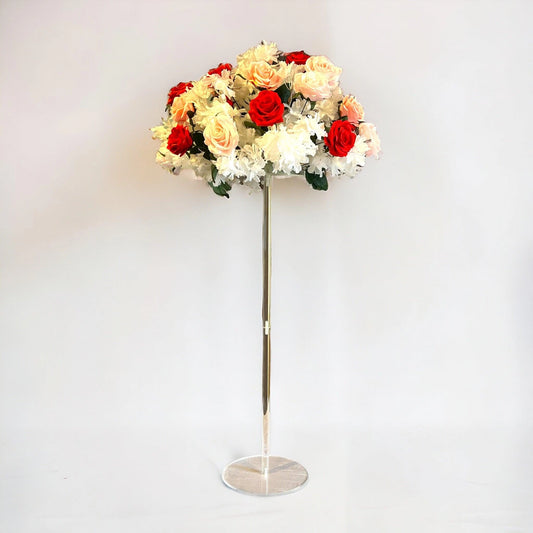 Simple 31" Acrylic Wedding Dining Table Flower Centerpiece