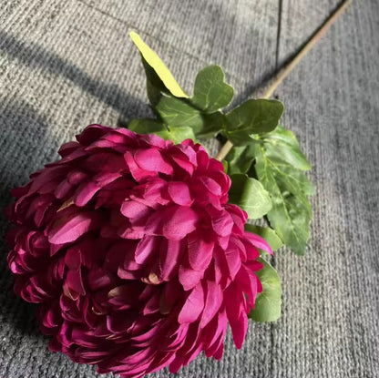 Single Stem Silk Chrysanthemum | 29" Real Touch Faux Flower