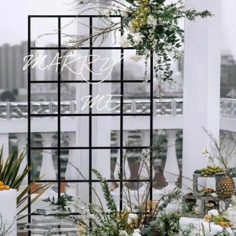 Square Grid 6FT Wedding Backdrop Stand