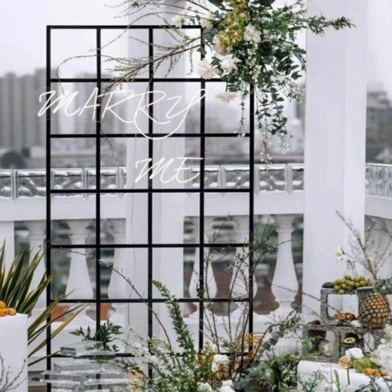 Square Grid 6FT Wedding Backdrop Stand