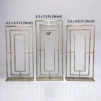 Square Wedding Party Decor Backdrop Stand