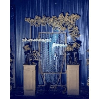 Square Wedding Welcome Sign 6.5ft Backdrop