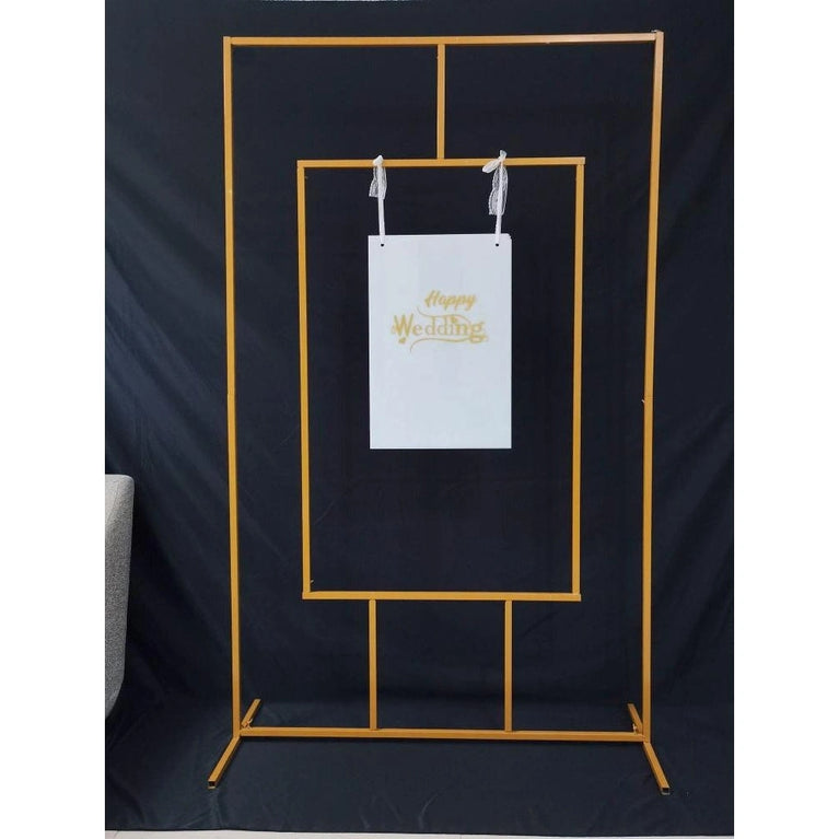Square Wedding Welcome Sign 6.5ft Backdrop