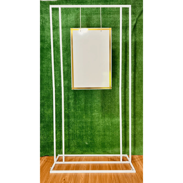 Square Wedding Welcome Sign Backdrop Stand