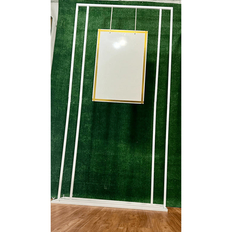 Square Wedding Welcome Sign Backdrop Stand