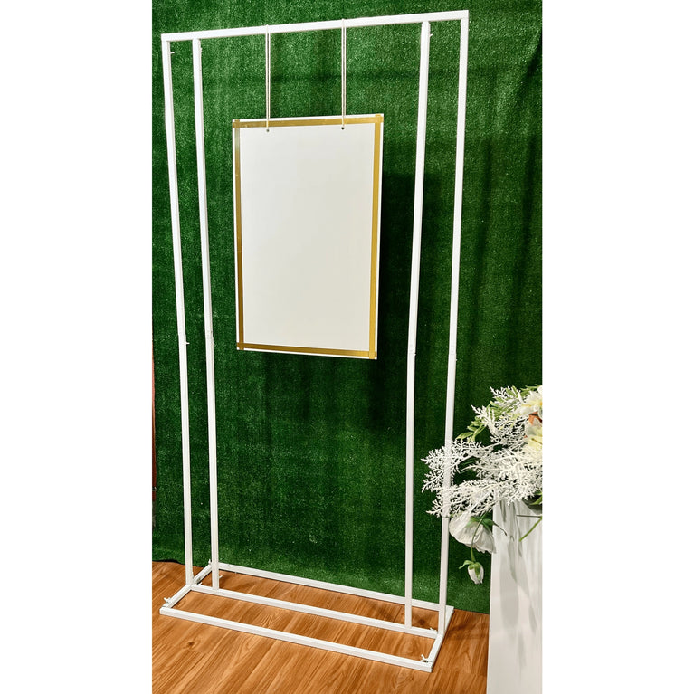 Square Wedding Welcome Sign Backdrop Stand