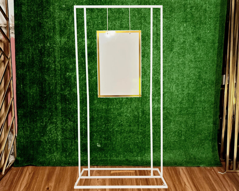 Square Wedding Welcome Sign Backdrop Stand