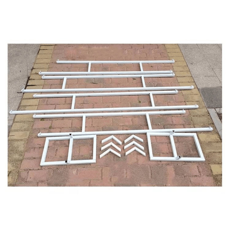 White Hexagon Wedding Arch Backdrop Stand