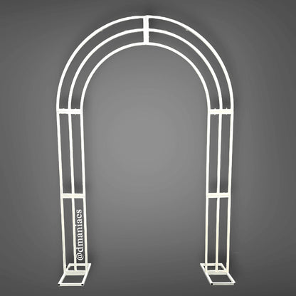White Metal Wedding Arch Backdrop Decor Stand