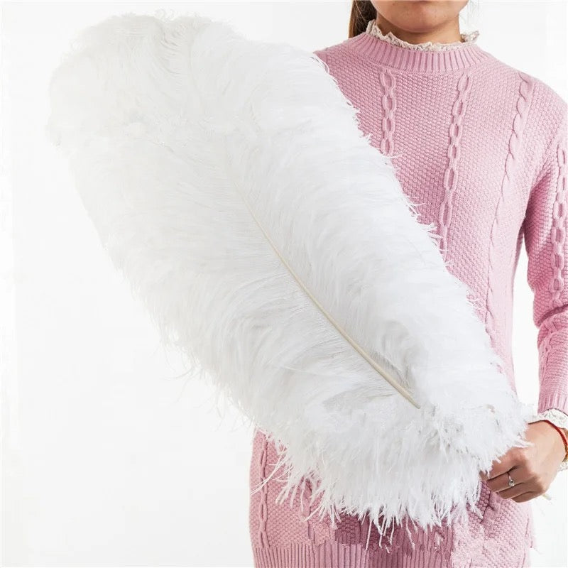 White Ostrich Feathers | 27-29