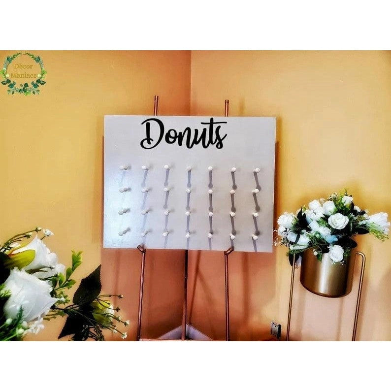 Wooden Donut Stand Holds Up To 56 Doughnuts