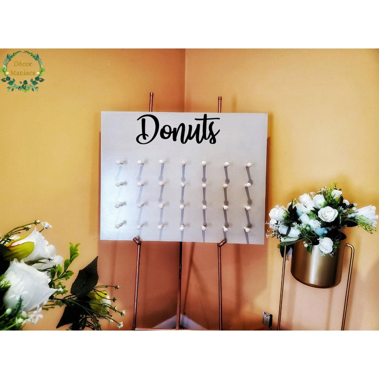 Wooden Donut Stand Holds Up To 56 Doughnuts