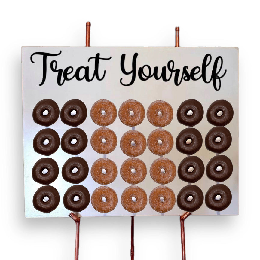 Wooden Donut Stand Holds Up To 56 Doughnuts
