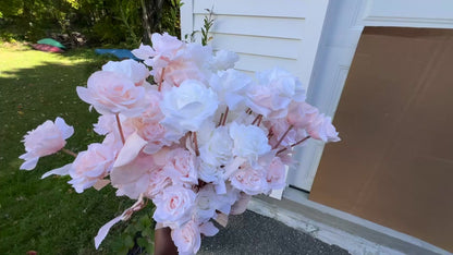 Artificial Rose Flower Bouquet Stem with 5 Heads for Decor