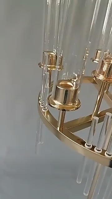 9-armiger Kerzenhalter für Hochzeitstische